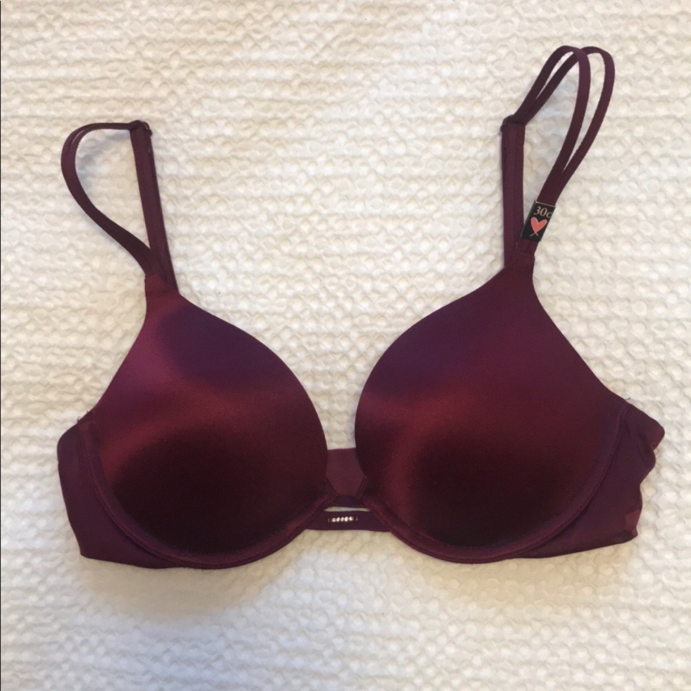 Victoria’s Secret 30C maroon push up bra - brand new!